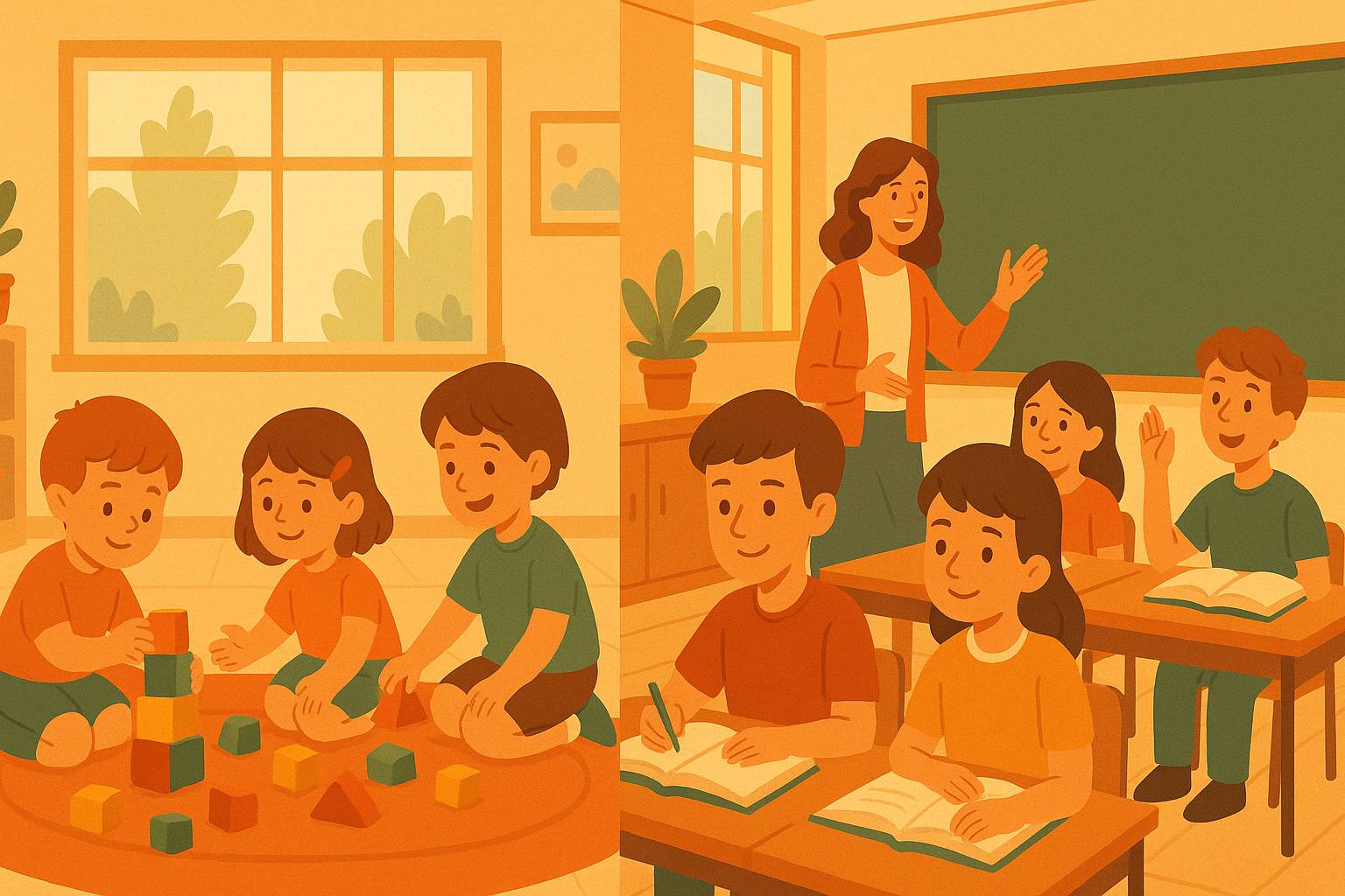 Diferencias entre magisterio infantil y educación primaria