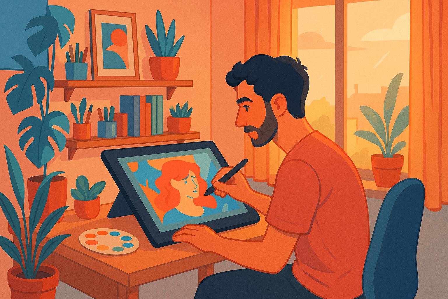 Dónde estudiar ilustración digital a distancia: guía de escuelas y plataformas